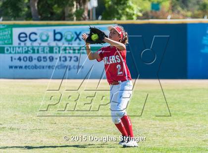 Thumbnail 2 in Wilcox vs. San Benito  (CIF CCS Girls Division 1 Softball Final) photogallery.