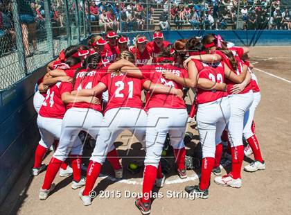 Thumbnail 1 in Wilcox vs. San Benito  (CIF CCS Girls Division 1 Softball Final) photogallery.
