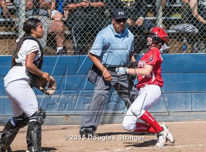 Thumbnail 3 in Wilcox vs. San Benito  (CIF CCS Girls Division 1 Softball Final) photogallery.