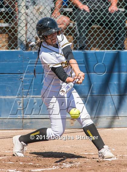 Thumbnail 3 in Wilcox vs. San Benito  (CIF CCS Girls Division 1 Softball Final) photogallery.