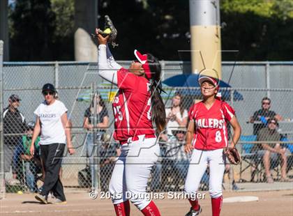 Thumbnail 3 in Wilcox vs. San Benito  (CIF CCS Girls Division 1 Softball Final) photogallery.