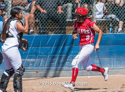 Thumbnail 3 in Wilcox vs. San Benito  (CIF CCS Girls Division 1 Softball Final) photogallery.