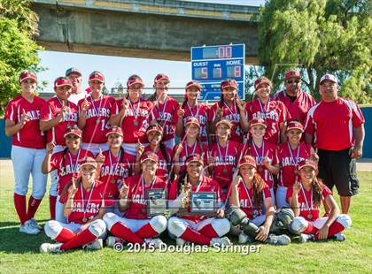 Thumbnail 2 in Wilcox vs. San Benito  (CIF CCS Girls Division 1 Softball Final) photogallery.