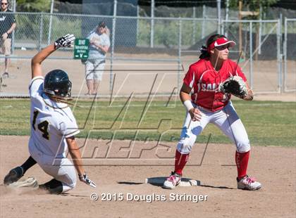 Thumbnail 1 in Wilcox vs. San Benito  (CIF CCS Girls Division 1 Softball Final) photogallery.