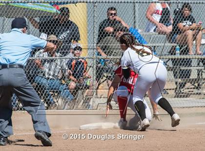 Thumbnail 1 in Wilcox vs. San Benito  (CIF CCS Girls Division 1 Softball Final) photogallery.