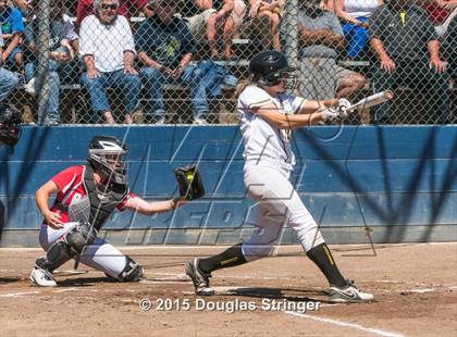 Thumbnail 2 in Wilcox vs. San Benito  (CIF CCS Girls Division 1 Softball Final) photogallery.