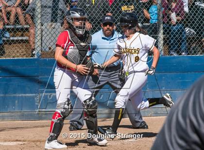 Thumbnail 3 in Wilcox vs. San Benito  (CIF CCS Girls Division 1 Softball Final) photogallery.