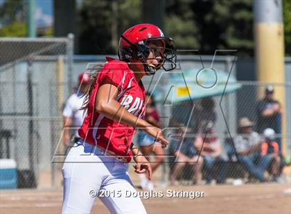 Thumbnail 3 in Wilcox vs. San Benito  (CIF CCS Girls Division 1 Softball Final) photogallery.