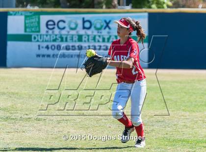 Thumbnail 1 in Wilcox vs. San Benito  (CIF CCS Girls Division 1 Softball Final) photogallery.