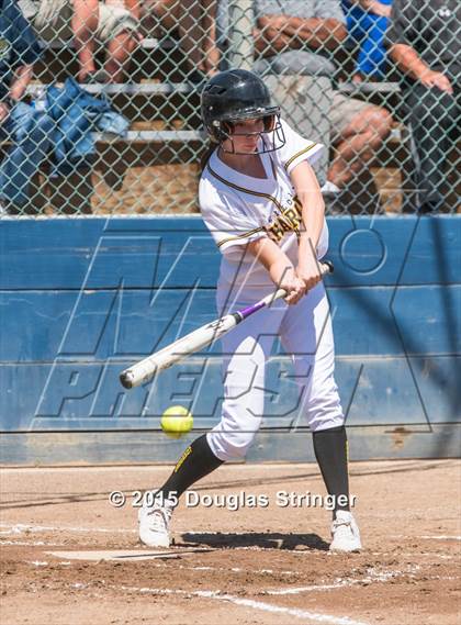 Thumbnail 3 in Wilcox vs. San Benito  (CIF CCS Girls Division 1 Softball Final) photogallery.