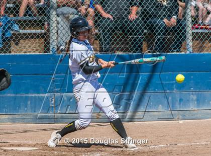 Thumbnail 3 in Wilcox vs. San Benito  (CIF CCS Girls Division 1 Softball Final) photogallery.