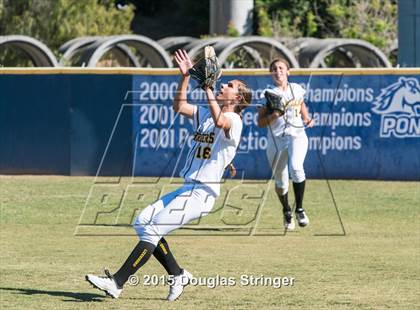 Thumbnail 2 in Wilcox vs. San Benito  (CIF CCS Girls Division 1 Softball Final) photogallery.