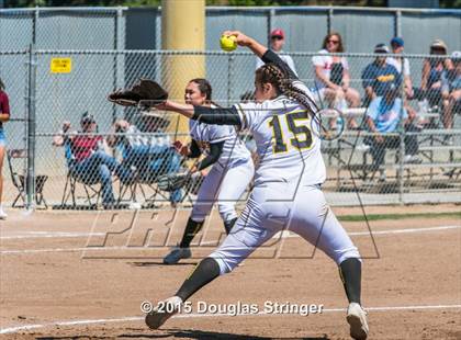 Thumbnail 1 in Wilcox vs. San Benito  (CIF CCS Girls Division 1 Softball Final) photogallery.