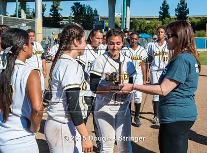 Thumbnail 1 in Wilcox vs. San Benito  (CIF CCS Girls Division 1 Softball Final) photogallery.