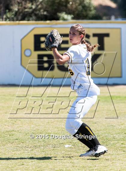 Thumbnail 1 in Wilcox vs. San Benito  (CIF CCS Girls Division 1 Softball Final) photogallery.