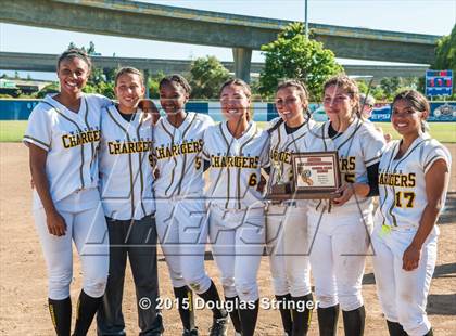 Thumbnail 3 in Wilcox vs. San Benito  (CIF CCS Girls Division 1 Softball Final) photogallery.