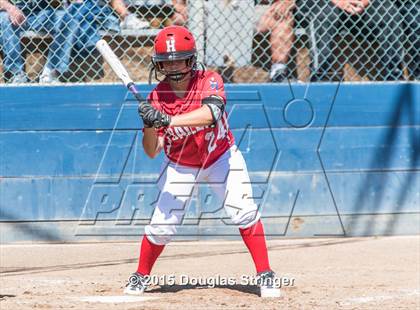 Thumbnail 2 in Wilcox vs. San Benito  (CIF CCS Girls Division 1 Softball Final) photogallery.