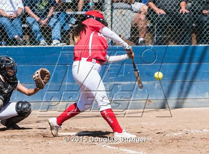 Thumbnail 1 in Wilcox vs. San Benito  (CIF CCS Girls Division 1 Softball Final) photogallery.