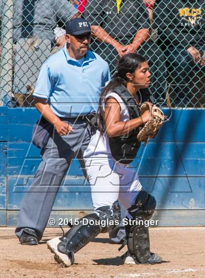 Thumbnail 1 in Wilcox vs. San Benito  (CIF CCS Girls Division 1 Softball Final) photogallery.