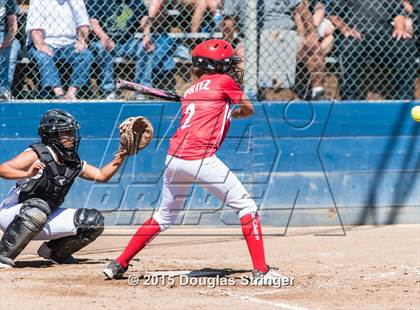 Thumbnail 2 in Wilcox vs. San Benito  (CIF CCS Girls Division 1 Softball Final) photogallery.