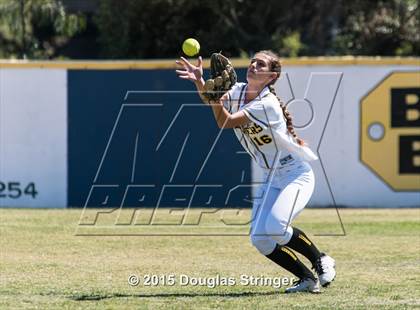 Thumbnail 2 in Wilcox vs. San Benito  (CIF CCS Girls Division 1 Softball Final) photogallery.