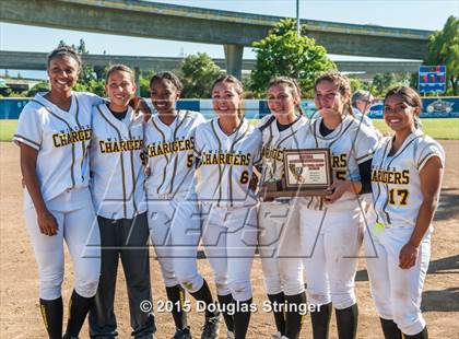 Thumbnail 1 in Wilcox vs. San Benito  (CIF CCS Girls Division 1 Softball Final) photogallery.