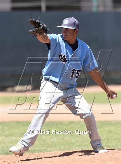 Thumbnail 1 in Greeley West vs. Woods Cross (Anaheim Lions Tournament) photogallery.