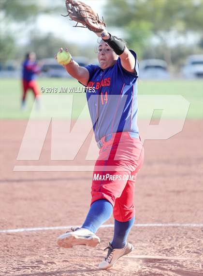 Thumbnail 1 in Pima vs Coolidge (Chandler Prep Softball Classic Gold Final) photogallery.