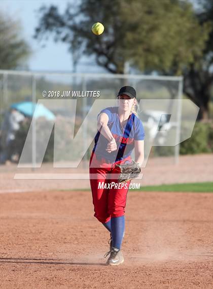 Thumbnail 2 in Pima vs Coolidge (Chandler Prep Softball Classic Gold Final) photogallery.
