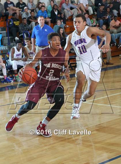 Thumbnail 2 in Don Bosco Prep vs Peachtree Ridge (Rotary Roundeball Classic) photogallery.