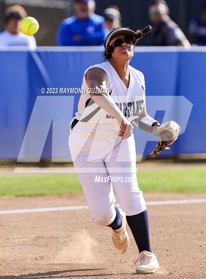 Thumbnail 2 in South @ Orcutt Academy-CIF CS Softball Championships-Division 6 photogallery.