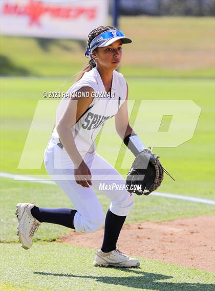 Thumbnail 2 in South @ Orcutt Academy-CIF CS Softball Championships-Division 6 photogallery.