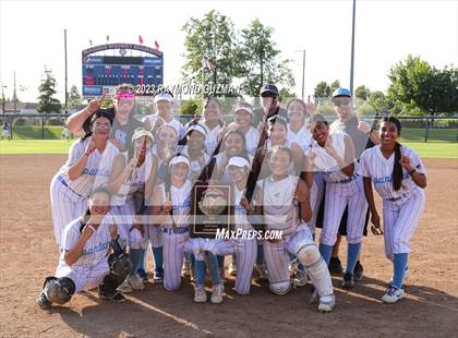 Thumbnail 1 in South @ Orcutt Academy-CIF CS Softball Championships-Division 6 photogallery.