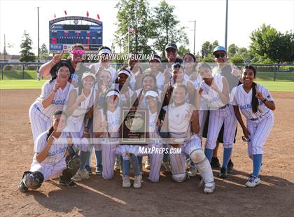 Thumbnail 2 in South @ Orcutt Academy-CIF CS Softball Championships-Division 6 photogallery.