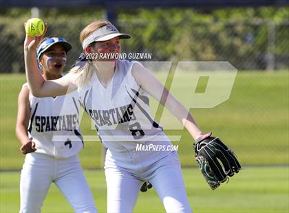 Thumbnail 1 in South @ Orcutt Academy-CIF CS Softball Championships-Division 6 photogallery.