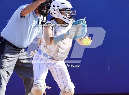 Thumbnail 2 in South @ Orcutt Academy-CIF CS Softball Championships-Division 6 photogallery.