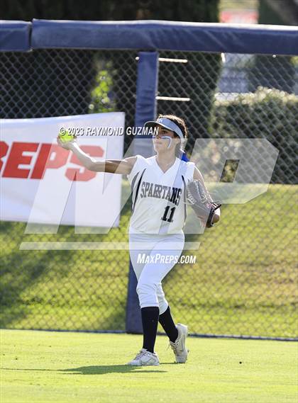 Thumbnail 2 in South @ Orcutt Academy-CIF CS Softball Championships-Division 6 photogallery.
