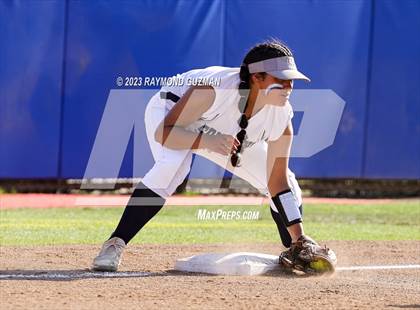 Thumbnail 3 in South @ Orcutt Academy-CIF CS Softball Championships-Division 6 photogallery.