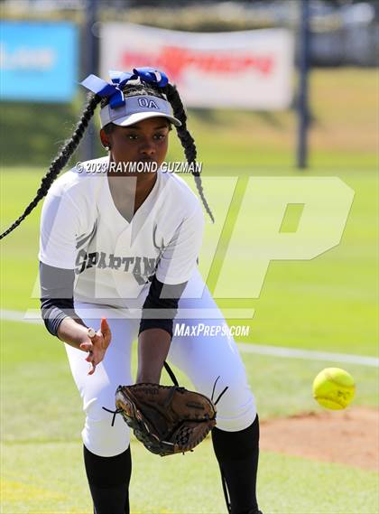 Thumbnail 2 in South @ Orcutt Academy-CIF CS Softball Championships-Division 6 photogallery.