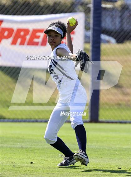 Thumbnail 2 in South @ Orcutt Academy-CIF CS Softball Championships-Division 6 photogallery.