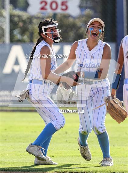 Thumbnail 1 in South @ Orcutt Academy-CIF CS Softball Championships-Division 6 photogallery.