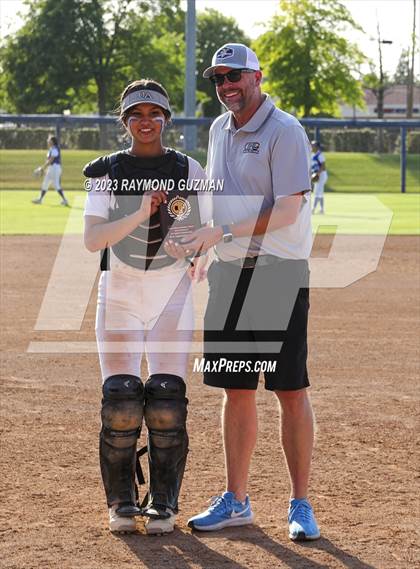 Thumbnail 3 in South @ Orcutt Academy-CIF CS Softball Championships-Division 6 photogallery.