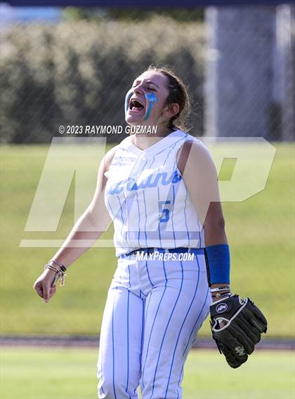 Thumbnail 3 in South @ Orcutt Academy-CIF CS Softball Championships-Division 6 photogallery.