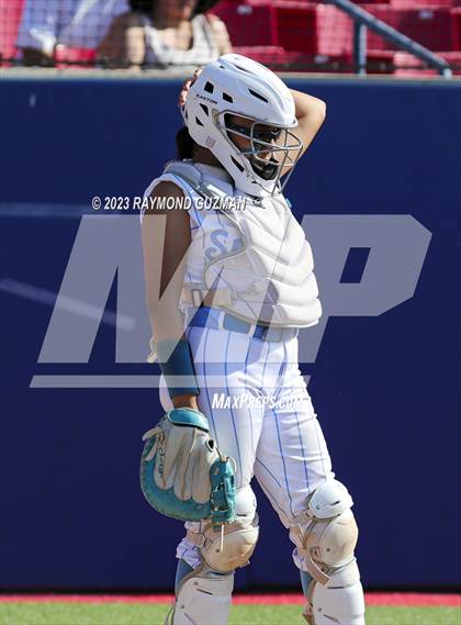 Thumbnail 2 in South @ Orcutt Academy-CIF CS Softball Championships-Division 6 photogallery.