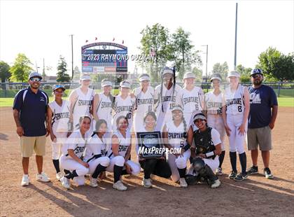 Thumbnail 3 in South @ Orcutt Academy-CIF CS Softball Championships-Division 6 photogallery.