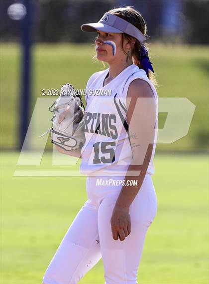 Thumbnail 3 in South @ Orcutt Academy-CIF CS Softball Championships-Division 6 photogallery.