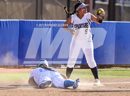 Thumbnail 1 in South @ Orcutt Academy-CIF CS Softball Championships-Division 6 photogallery.