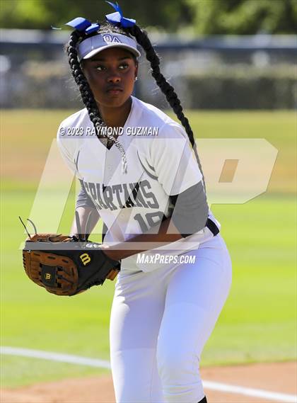 Thumbnail 3 in South @ Orcutt Academy-CIF CS Softball Championships-Division 6 photogallery.
