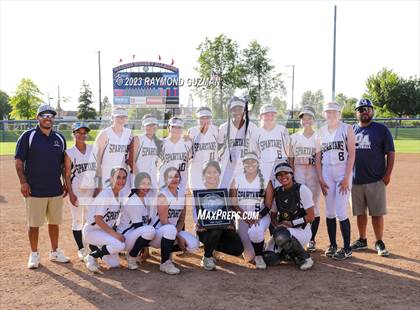 Thumbnail 1 in South @ Orcutt Academy-CIF CS Softball Championships-Division 6 photogallery.