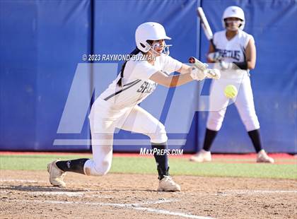 Thumbnail 1 in South @ Orcutt Academy-CIF CS Softball Championships-Division 6 photogallery.